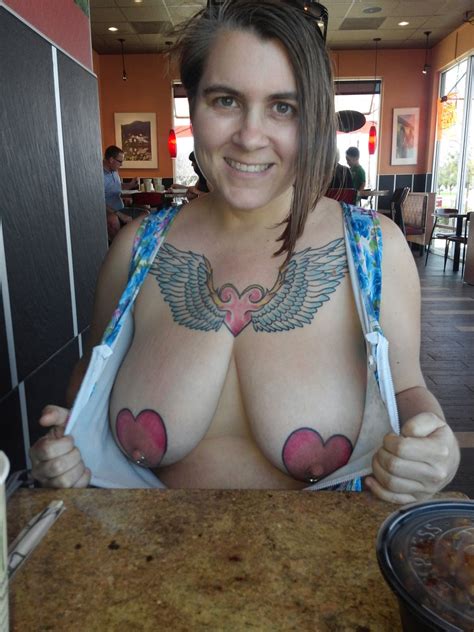 pierced nipples in public