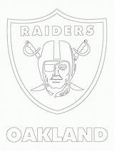 Coloring Raiders Pages Oakland Logo Popular sketch template