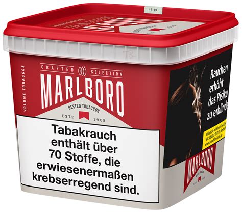 marlboro crafted selection super box  stopftabak eimer tabak barthel