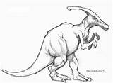 Dinosaur Drawing Coloring Parasaurolophus Realistic Drawings Clipart Real Comments Getdrawings Library sketch template