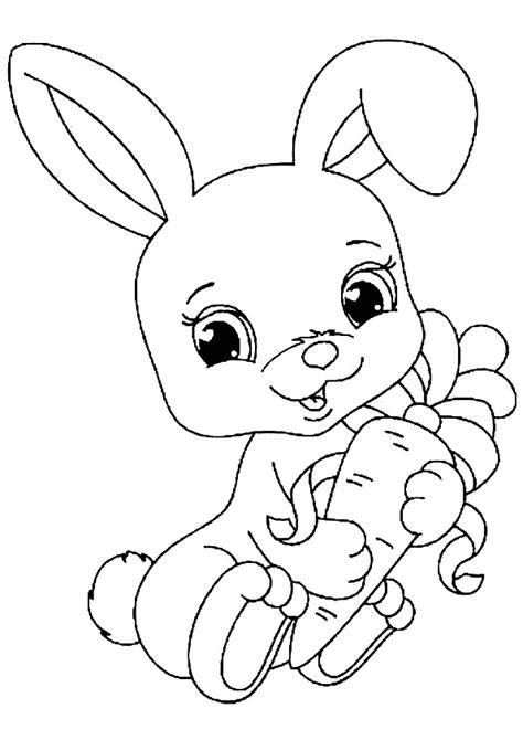 cute baby animal coloring pages bunny coloring pages