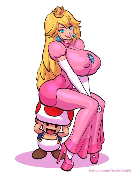peach and toad by thepit hentai foundry