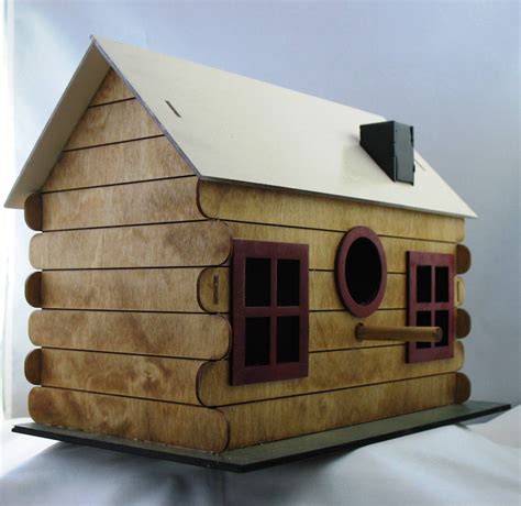 bird house adobe log cabin kit etsy