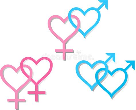 symbols of sexual orientation stock vector illustration