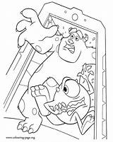 Inc Coloring Monsters Pages Mike Randall Sulley Monster Colouring Running University Printable Away Disney Doors Coloriage Color Sully Head Factory sketch template