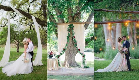 top  wedding tree backdrops  arches roses rings part