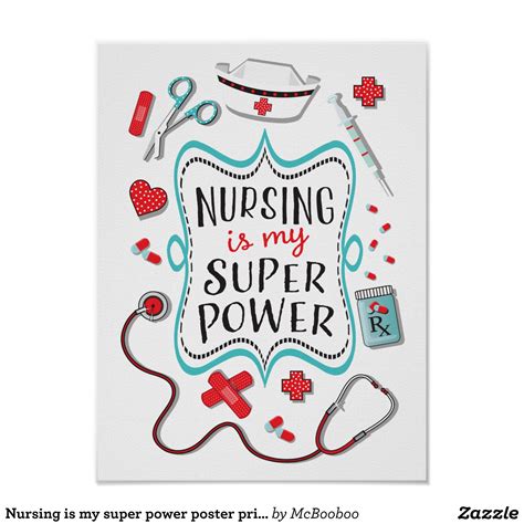 nursing is my super power poster print in 2020 nurse
