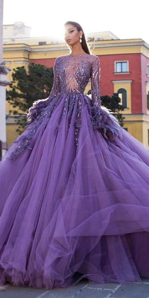 purple wedding dresses  admirable styles  bride