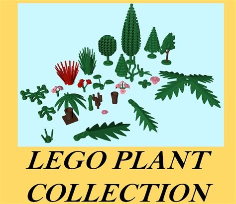 lego plant collection 3d model 30 obj wrl stl fbx dxf x dae
