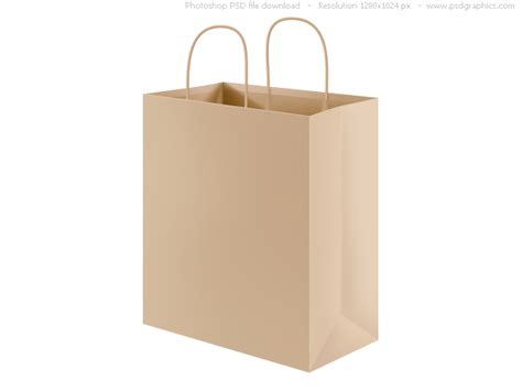 psd recycled paper shopping bag psdgraphics paper bag