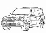 Hyundai Coloring sketch template