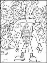 Crash Bandicoot Malvorlagen sketch template