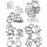 Pig Peppa Colouring 101coloring sketch template