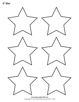 printable star templates  blank star shape pdfs