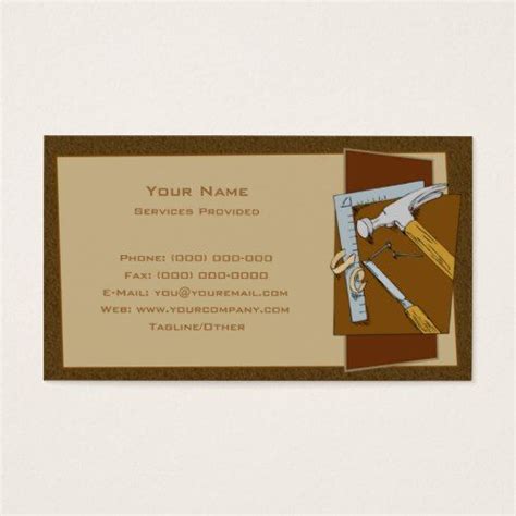 carpenter business card zazzlecom cards printing double sided