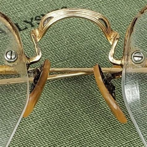 antique bausch and lomb 12k gold filled eyeglasses with case etsy