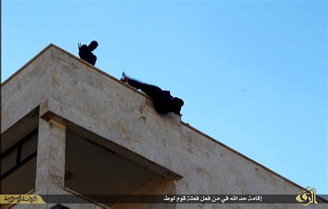 isis throw gay man from top of building crowds cheer