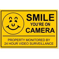 smile youre  camera sign customsignscom