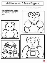 Bears Goldilocks Three Coloring Activities Pages Esl Learningenglish Puppets Activity Printable Kindergarten Popular Puppet Bear Coloringhome Publicado Por sketch template