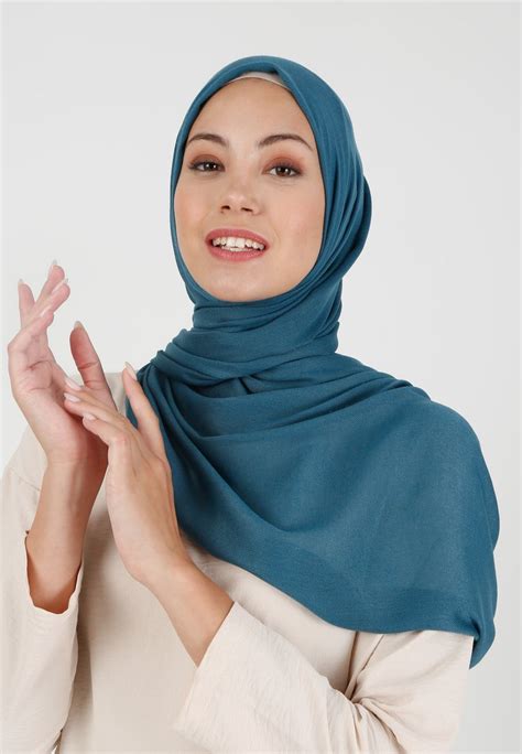 modanisa pashmina sjaal petrolblauw zalandonl