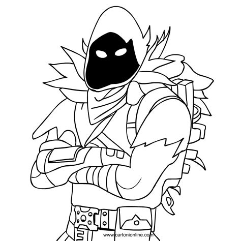 fortnite coloring pages raven