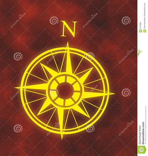 North Compass Map Arrow Stock Illustration Illustration