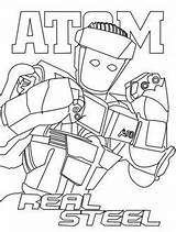 Steel Real Coloring Atom Pages Robot Boy Noisy Drawing Acero Robots Zeus Gigantes Party Puro Print Birthday Boys Sketchite Para sketch template