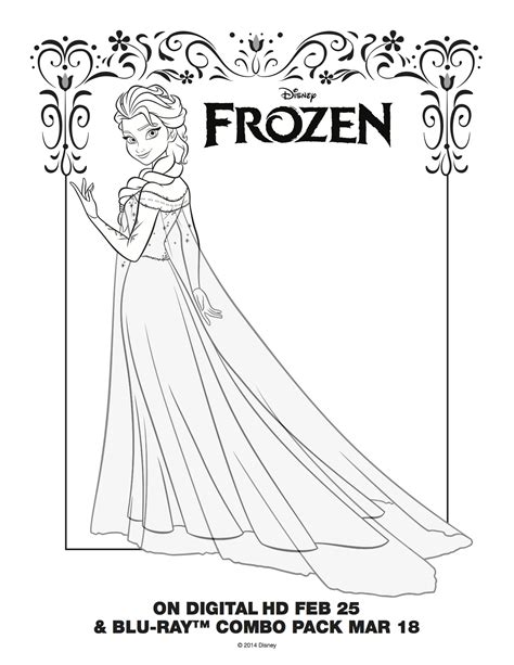 frozen elsa coloring page frozen photo  fanpop