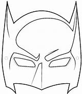 Batman Mask Wikihow Template Coloring Sample Superhero sketch template