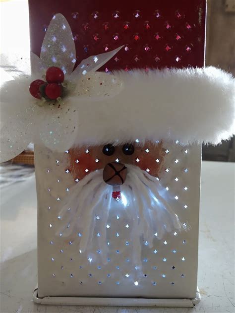 lighted cheese grater santa decoration  happy farmhouse christmas party crafts santa