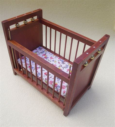 miniature dolls house furniture  scale wooden baby