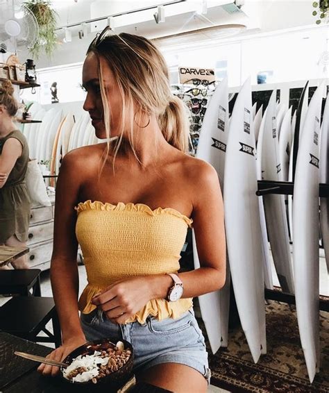 Surf Shops Tube Top Outfits Casual Summer Outfits Fashion