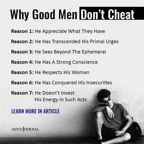 7 reasons why good men don t cheat on their partners in 2020 good man