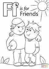 Coloring Friends Letter Pages Printable Friendship Preschool Sheets Super Preschoolers Kids Crafts Animals Bible Friend Worksheets Supercoloring Family Toddlers Activities sketch template