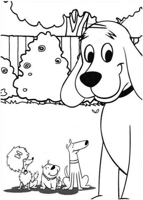 clifford  friends dog coloring pages dog coloring book puppy