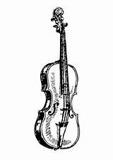 Viool Geige Violino Kleurplaat Violon Malvorlage Schulbilder Schoolplaten Educol sketch template
