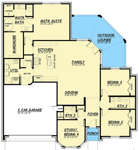 plan tx  level home plan  split bedrooms    level house plans  level
