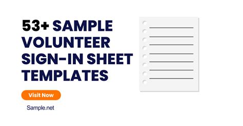 sample volunteer sign sheet templates ms word google