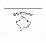 Kosovo Colorir Dibujo Blini Bandiere Acolore Banderas Stampare sketch template