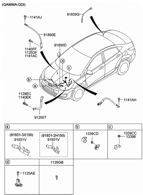 miscellaneous wiring  hyundai accent
