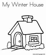 House Coloring Winter Pages Drawing Cartoon Printable Clipart Houses Easy Print Color Kids Book Clipartmag Library Popular Comments Coloringhome sketch template