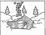 Coloring Pages Log Cabin Printable Woods Color Cabins Mountain Colouring Sheets Adult Winter Houses Supercoloring Template Chalet Cottage Categories Loading sketch template