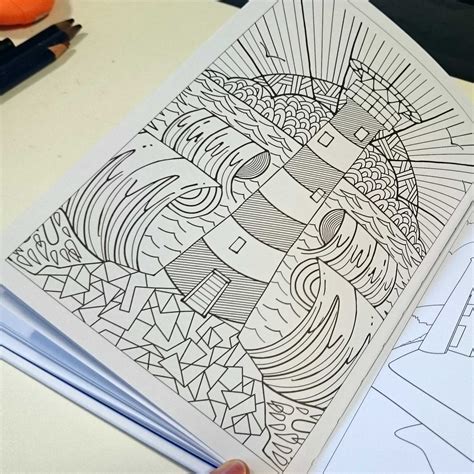 illustrated colouring book