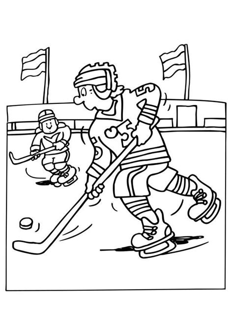 coloring page ice hockey  printable coloring pages img