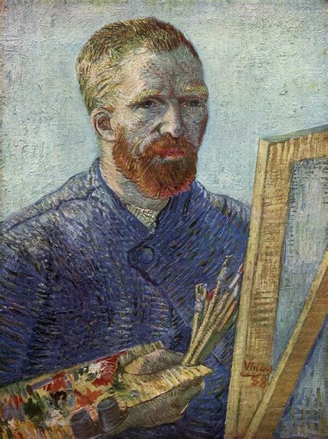 Self Portrait At The Easel 1888 By Vincent Van Gogh