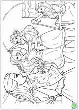 Coloring Barbie Three Musketeers Pages Dinokids Print Close Coloringbarbie sketch template