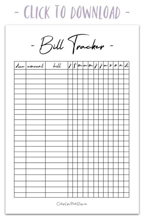 impertinent printable spreadsheet  bills russell website