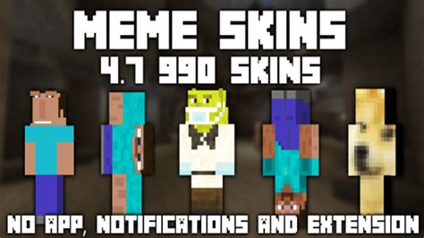 meme skins pack    skins mcpe addons minecraft pe