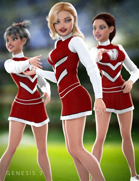 cheerleader for genesis 2 female s daz 3d