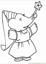 Babar Coloring Pages Online Printable Cartoons Color sketch template